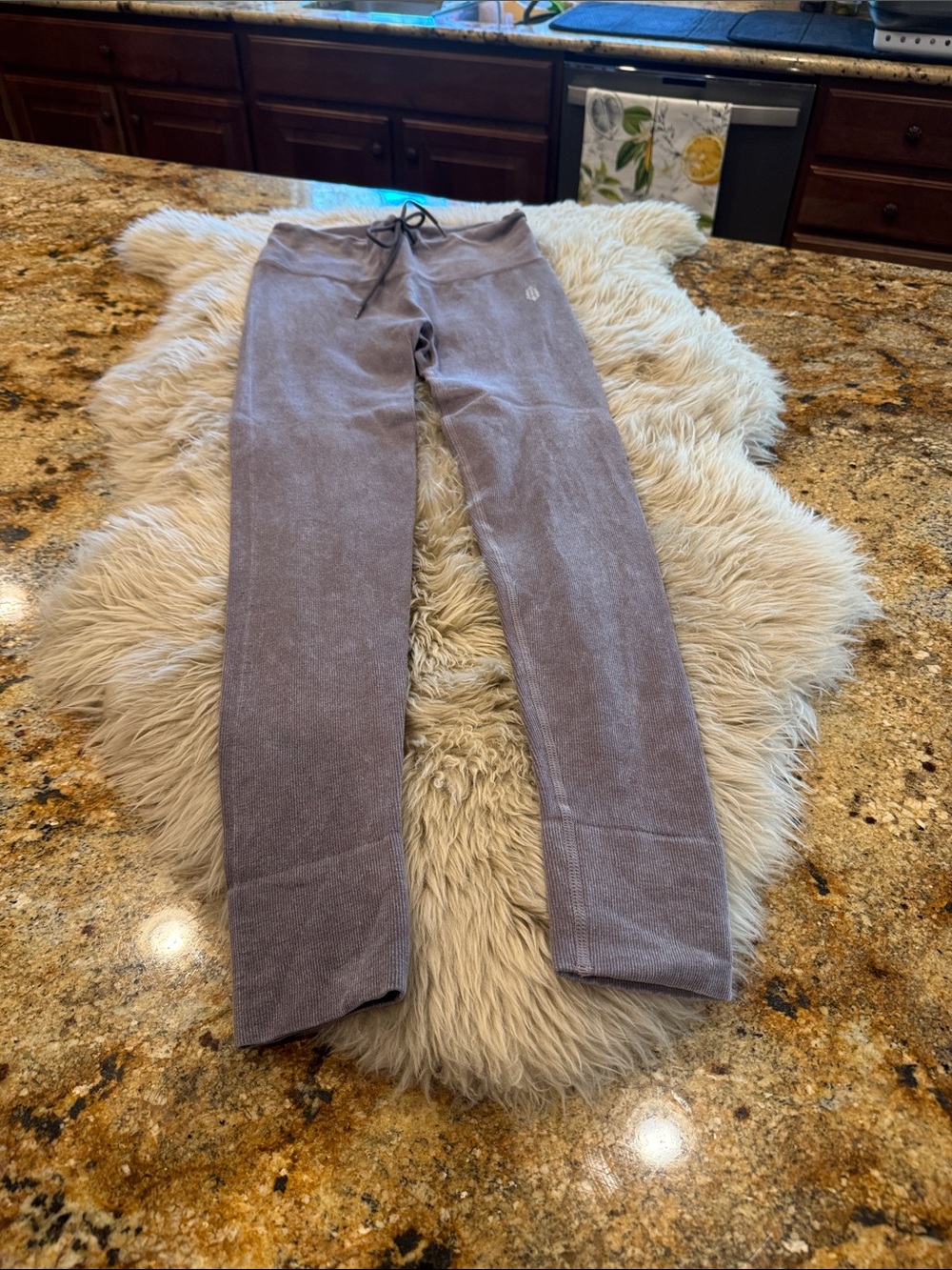 FP Movement seamless leggings. Drawstring waist gray color size XS/S.